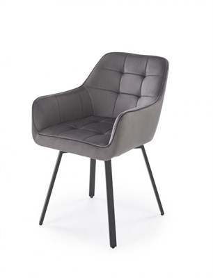 Стул кухонный Halmar K588 (серый/черный) ms2601SIGHAL_V-CH-K/588-KR-POPIEL