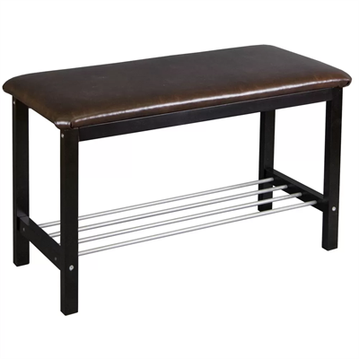 Банкетка Фабио венге/экокожа коричневый 4607130882238-msMBLK