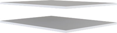 Комплект полок Моби/Mobi POL/75/56  Белый msk26brw_01357835791