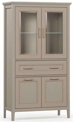Шкаф-витрина Классик/Classic REG2W2D1S/170  Глиняный серый, Глиняный серый msk26brw_01210288230