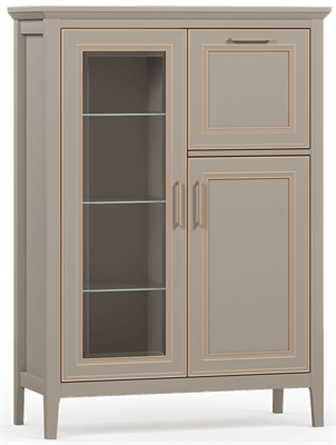 Тумба Классик/Classic KOM1W1D1B  Глиняный серый, Глиняный серый msk26brw_1121886706
