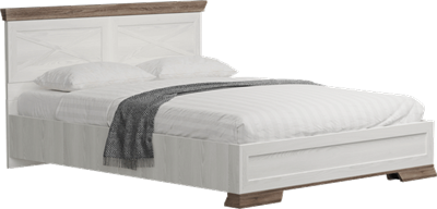 Кровать Марсель/Marselle LOZ160х200  Ясень снежный/ Дуб сонома темный msk26brw_0226652399