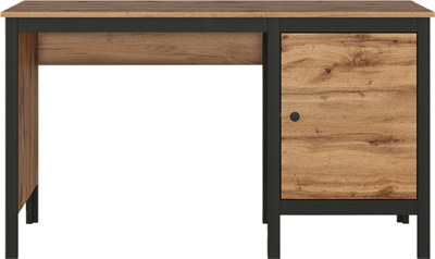 Стол письменный Лофт/Loft BIU/130  Дуб вотан/ Черный, Дуб вотан msk26brw_01066543519
