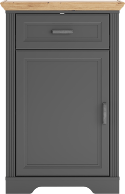 Тумба Jasmin KOM1D1S  Графит/ Дуб артизан , Графит msk26brw_01637263251