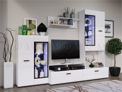 Гостиная Нэнси NEW 3  Белый глянец/Белый pn26mf_518067827