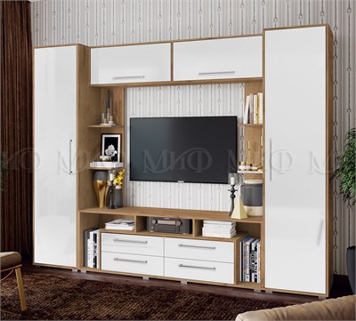 Гостиная Гармония  Белый глянец/Дуб крафт pn26mf_2078810584