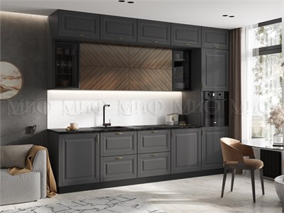 Кухня Престиж 3.0м  Графит софт/Прайм Орех с антресолью pn26mf_1491586364