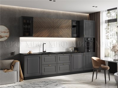 Кухня Престиж 3.0м  Графит софт/Прайм Орех pn26mf_1292791484