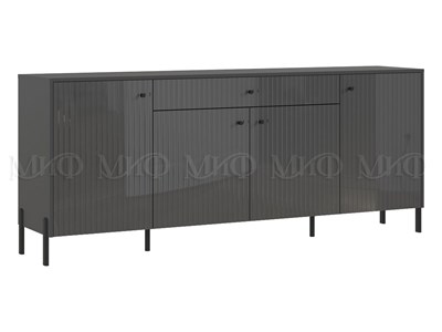 Комод Оливия Металл  Графит/Графит глянец pn26mf_2006447916