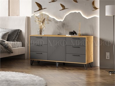 Комод Флэш 1500  Графит/Дуб Крафт pn26mf_664739690