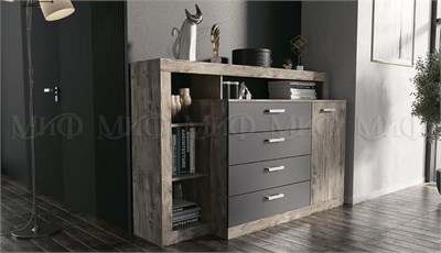 Комод Ангара  Изумруд/Дуб Крафт pn26mf_560019250