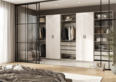 Гардеробная Ларго Вариант №4  Кашемир/Дуб Крафт Серый pn26mf_383692296