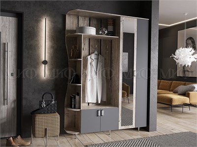 Прихожая Лика-1  Графит/Дуб юкон pn26mf_737662406
