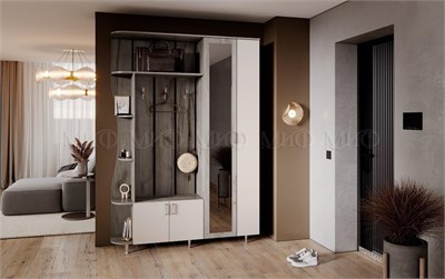 Прихожая Лика-1  Кашемир/Дуб Крафт Серый pn26mf_582491005