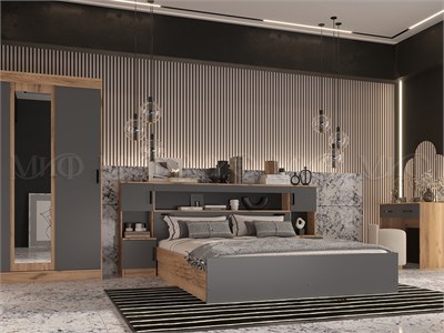 Спальня Бася ЛДСП Графит pn26mf_0696866266