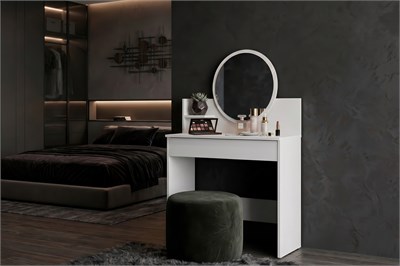 Стол туалетный TOL1S  ЭЛАИН  ШxВxГ 750x1255x350 Белый BRW_0000138777000163725