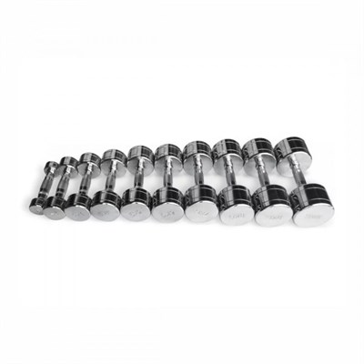 Комплект гантелей хромированных ряд от 1 до 10 кг UG1025 ms26gym_799