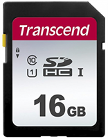 Карта памяти Transcend 16GB UHS-I U1 SD card TS16GSDC300S-mrv