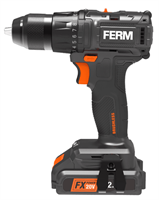 Ferm Акк. Дрель-шуруповёрт Б/щетчная, Li-Ion 20 В, 1 аккум. 2.0 Aч,50 Hм, 20В, БЗП, 2 скорости,:LED подсветка, бита, кейс, ЗУ CDM1168-mrv