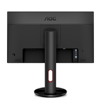 AOC Монитор LCD 24.5'' [16:9] 1920х1080(FHD) TN, nonGLARE, 144 Hz, 400cd/m2, H170°/V160°, 1000:1, 50М:1, 16.7M, 1ms, VGA, 2xHDMI, DP, USB-Hub, Height adj, Pivot, Tilt, Swivel, Speakers, 3Y, Black+Cherry