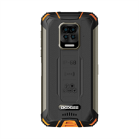 Doogee Doogee S59 Fire Orange, 5.71” 720 x 1520 пикселей, 4 x Cortex - A53 1.8 ГГц+4 x Cortex -A73 1.5 ГГЦ, 8 Core, 4GB RAM, 64GB, up to 256GB flash, 16 МП+8МП+ 8 МП + 2 МП/16Mpix, 2 Sim, 2G, 3G, LTE, BT, Wi-Fi, NFC, GPS, Type-C, 10050 мА·ч, Android 10, 3