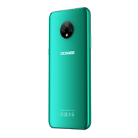 Doogee Doogee X 95 Emerald Green, 16,56 см (6.52") 540 x 1200 пикселей, 1.3GHz, 4 Core, 2GB RAM, 16GB, up to 128GB flash, 13 МП+2 МП+2 МП/5Mpix, 2 Sim, 2G, 3G, LTE, BT, Wi-Fi, GPS, Micro-USB, 4350 мА·ч, Android 10.0, 178g, 167 ммx77,4 ммx8,9 мм