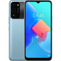 Tecno KG5m SPARK Go 32 Ice Silver, 6.52" Asahi Glass, 20:9, 1600 x 720 пикселей, 2.0GHz, 4 Core, 2GB RAM, 32GB, up to 256GB flash, 13Mpix+0,08Mpix/8Mpix, 2 Sim, 4G, BT v5.0, WiFi 802.11 b/g/n, GPS/AGPS, GLONASS,NFC, Micro-USB, 5000mAh, Android 11 + HiOS 6 KG5m SPARK Go 32 Ice Silver-mrv1
