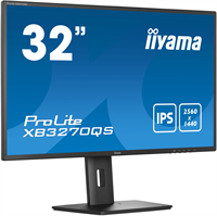 IIYAMA Монитор LCD 31.5'' 16:9 2560х1440(WQHD) IPS, nonGLARE, 300cd/m2, H178°/V178°, 1200:1, 80M:1, 1.07B Color, 4ms, HDMI, DP, Height adj, Tilt, Speakers, Audio out, 3Y, Black