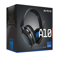 Logitech Гарнитура проводная игровая Astro Gaming A10 Headset PS4 GEN1 Grey/Blue, 3.5 MM 939-001531-mrv