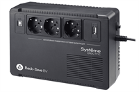 Systeme electric ИБП Back-Save BV Systeme Electric 400 ВА, автоматическая регулировка напряжения, 3 розетки Schuko, 230 В, 1 USB Type-A