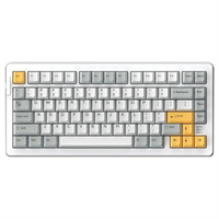Dareu Клавиатура механическая проводная Dareu A81 White-Yellow (белый/серый/желтый), 81 клавиша, switch Dream (linear)