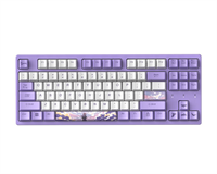 Dareu Клавиатура механическая проводная Dareu A87L Dream (фиолетовый, серия "сон"), 87 клавиш, switch Aqua (linear), подключение USB - TypeC, раскладка ENG/RUS