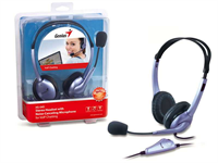 Genius Гарнитура Genius HS-04S, 1х mini jack 3.5mm, регулятор громкости на проводе, длина провода 2м 31710156101-mrv