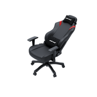 Andaseat Кресло игровое Anda Seat Luna series  цвет черный с красными вставками, размер L (110кг), материал ПВХ (модель AD18)