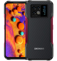 Doogee Doogee V20 Wine red, 16,3 cm (6.43") 1080 x 2400, 2 x 2.2 ГГц + 6 x 2 ГГц, 8 Core, 8GB RAM, 256GB, up to 512GB flash, 64 МП+ 20МП + 8МП/16Mpix, 2 Sim, 2G, 3G, LTE, BL v5.1, Wi-Fi, NFC, GPS, Type-C, 6000mAh, Android 11, 296 г, 170,5 ммx81,2 ммx14 мм