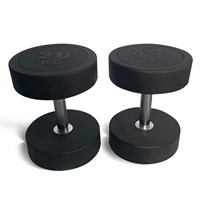 Гантель UNIX Fit PRO круглая обрезиненная 20 кг,  DBRND20PBK DBRND20PBK-munix