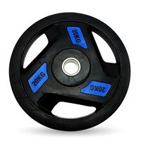 Диск обрезиненный c хватом UNIX Fit PRO 20 кг, 51 мм,  DG20RUBPBL DG20RUBPBL-munix