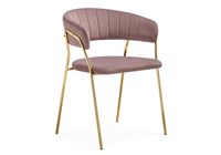 Стул на металлокаркасе Kamelia 1 light purple /gold - комплект из 4 шт 15474-mwdvl