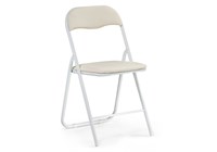 Стул на металлокаркасе Fold 1 складной beige / white - комплект из 4 шт 15479-mwdvl