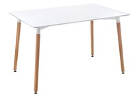 Стол Table 110х70х73 white / wood 15356-mwdvl