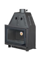 Каминная топка ЭкоКамин Альфа 700-150 B черный шамот 5440-mkspnmkkov