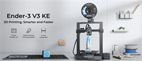 Creality 3D принтер Creality Ender-3 V3 KE, размер печати 220x220x240mm, FDM, PLA/ABS/TPU(95A)/PETG/ASA, max 500 мм/с., датчик CR Touch (автоматическое выравнивание стола), Enternet, USB, WiFi, Creality cloud APP, 350Вт (набор для сборки) 1001020531-mrv