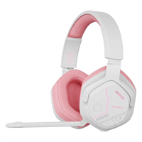 Dareu Гарнитура игровая беспроводная EH755 White-Pink (белый/розовый), подключение 2.4GHz+Bluetooth EH755 White-Pink-mrv1