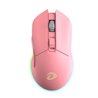 Dareu Мышь игровая беспроводная Dareu EM901 Pink (розовый), DPI 600-10000, подсветка RGB, подключение: проводное+2.4GHz, размер 125x67x39мм EM901 Pink-mrv1