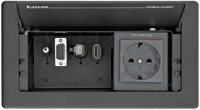 Extron Cable Cubby 202 One EU AC, Black 60-1400-02-mrv