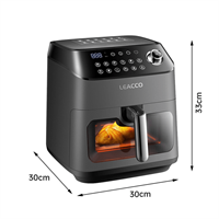 LEACCO Аэрогриль LEACCO AF060 Air Fryer Black AF060-mrv