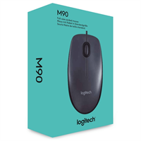 Logitech Мышь Logitech M90 Black (черная,оптическая, 1000dpi, USB, 1.8м) (арт.910-001795, M/N: M-U0026) 910-001795-mrv1