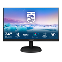 PHILIPS Монитор LCD 23.8'' 16:9 1920х1080(FHD) IPS, nonGLARE, 75 Hz, 250 cd/m2, H178°/V178°, 1000:1, 200M:1, 16.7M, 4ms, VGA, HDMI, DP, Tilt, Speakers, Black 243V7QJABF (00/01)-mrv