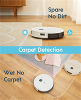 YEEDI YDVN11 Робот-пылесос YEEDI Robot Vacuum Vac 2 Pro White K950-mrv4