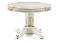 Деревянный стол Альфред крем / золотая патина 615216-mwdvl